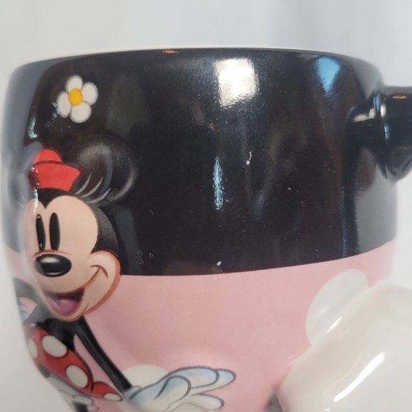Disney Parks Minnie Mouse 3D Coffee Mug Ruffled Base Gloved Handle - Picture 4 of 9